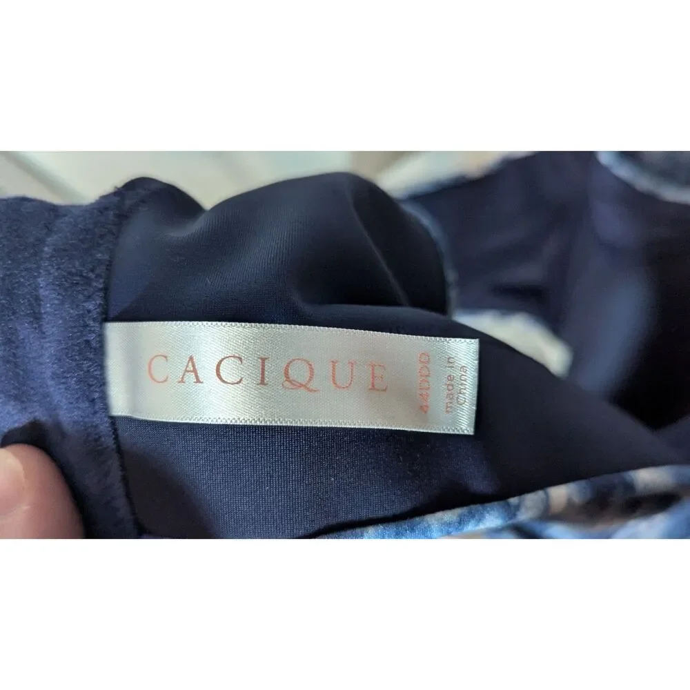 Cacique 44DDD Blue Sport Bra